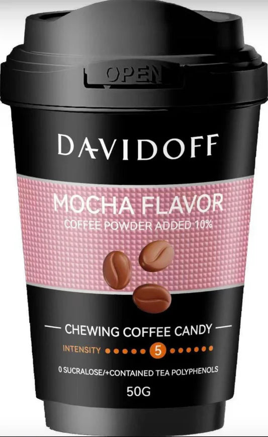 DAVIDOFF MOCHA FLAVOR CHEWING COFFEE CANDY 50 GM
