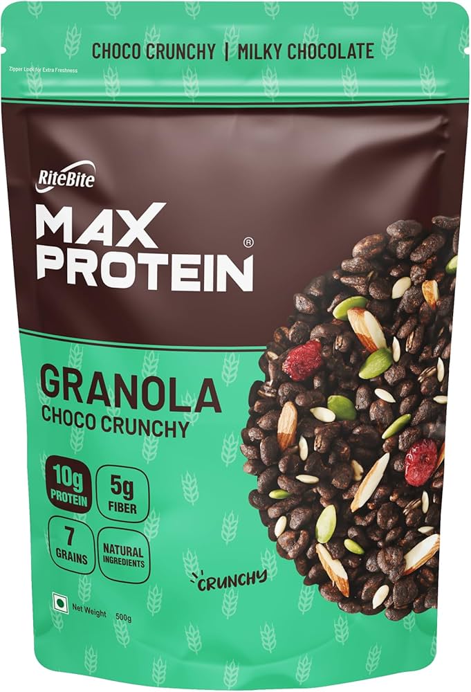 MAX PROTEIN GRANOLA CHOCO CRUNCHY 500 GM