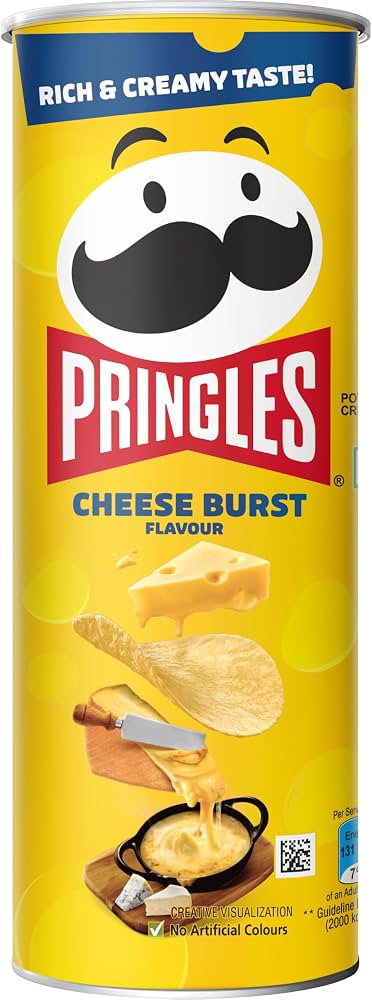 PRINGLES CHEESE BURST FLAVOUR 102GM