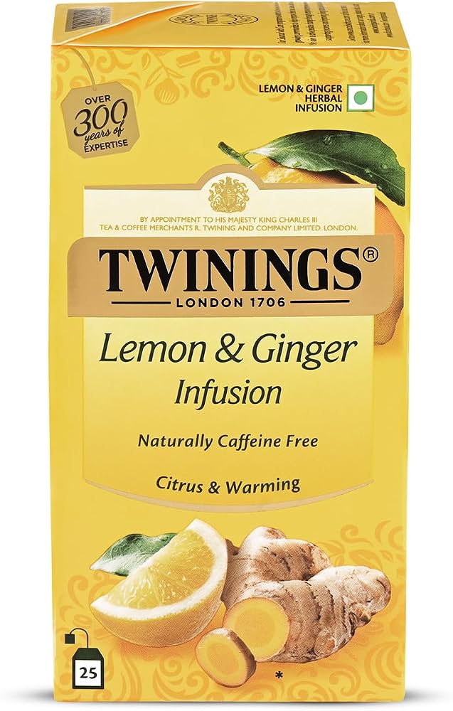 TWININGS LEMON AND GINGER INFUSION 50GM