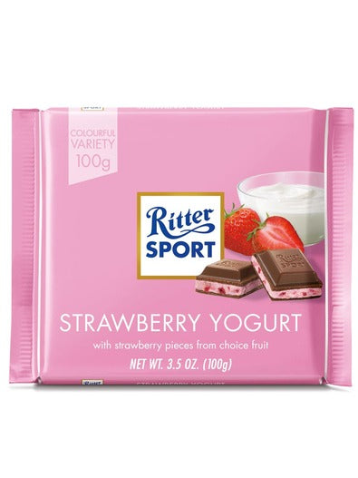 RITTER SPORT STRAWBERRY YOGURT 100GM