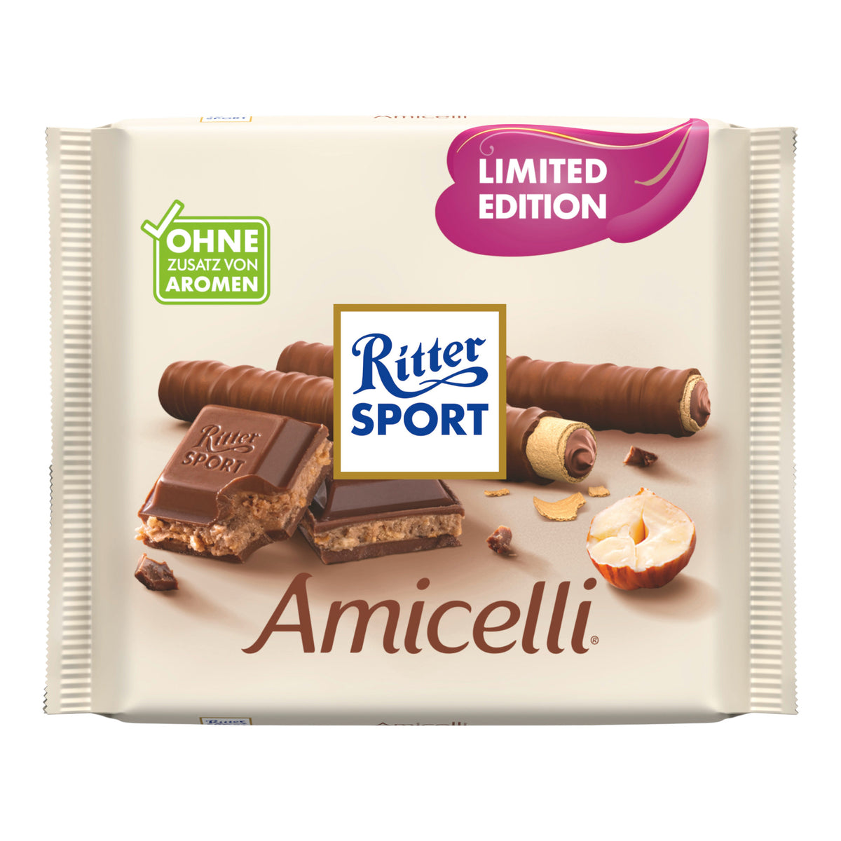RITTER SPORT AMICELLI HASELNUSS 100GM