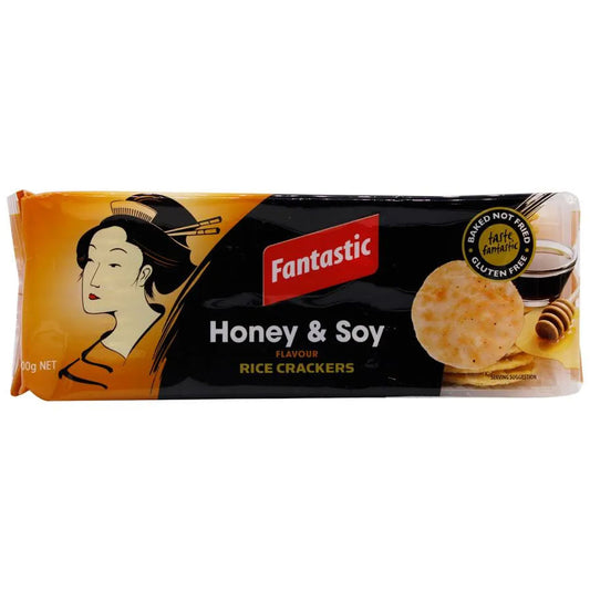 FANTASTIC HONEY AND SOY 100GM RICE CRACKERS