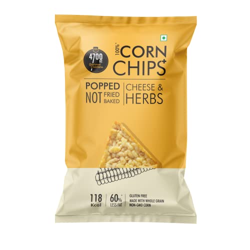 4700BC POPPED CORN CHIPS CHEESE AND HERBS 55G