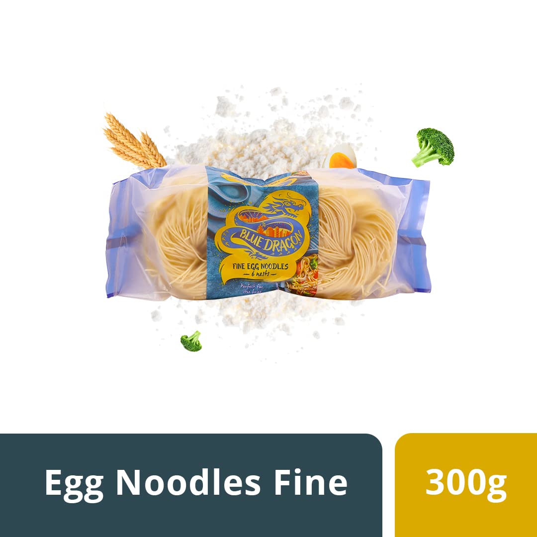 BLUE DRAGON FINE EGG NOODLES 6NESTS 300G