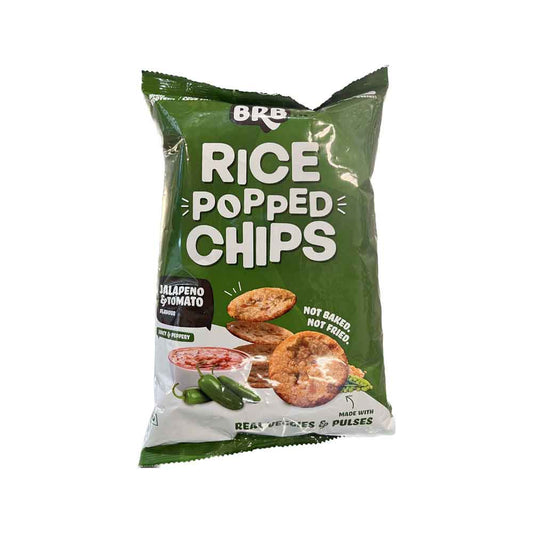BRB RICE POPPED CHIPS JALAPENO AND TOMATO 48GM