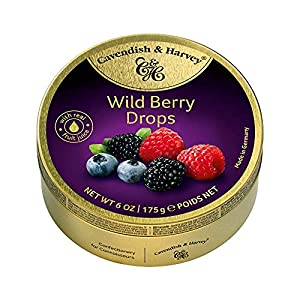 CAVENDISH AND HARVEY SUGAR FREE WILD BERRY DROPS 175GM