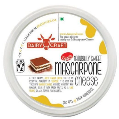 DAIRY CRAFT NATURALLY SWEET MASCARPONE CHEESE 200 GM