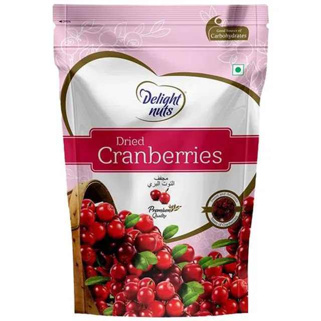 DELIGHT NUTS DRIED CRANBERRIES 200G