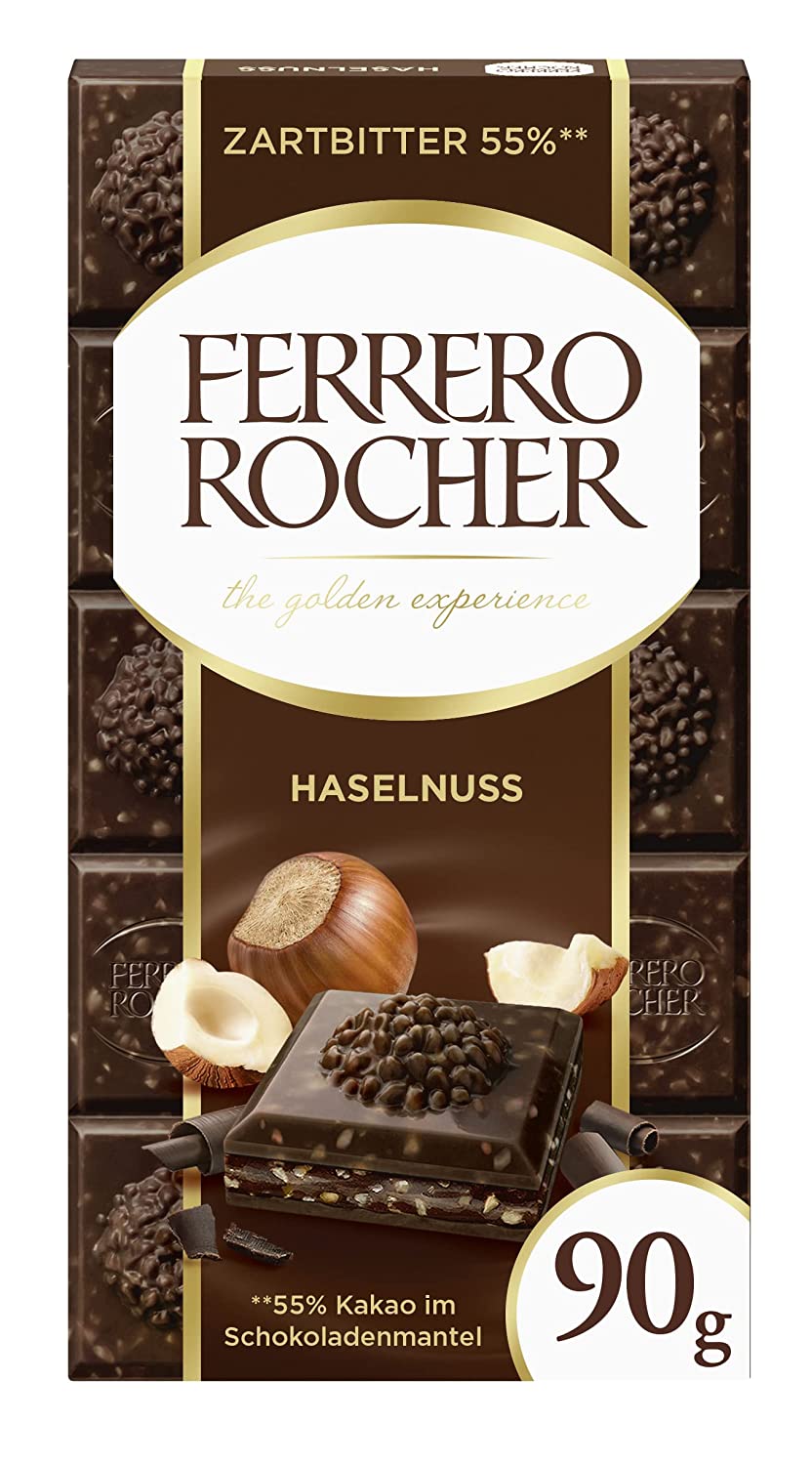 FERRERO HAZELNUT BAR 90GM