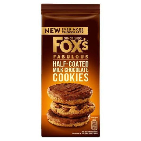 FOX S HALF COATED MILK CHOCOLATE 175GM