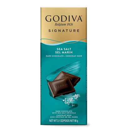 GODIVA SEA SALT DARK CHOCOLATE 90G