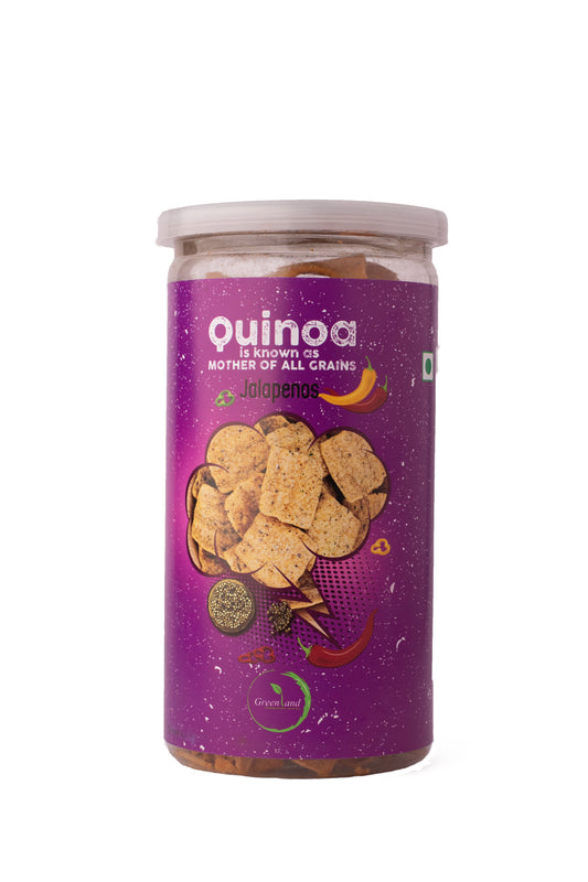 GREENLAND QUINOA JALAPENOS CHIPS 150 GM