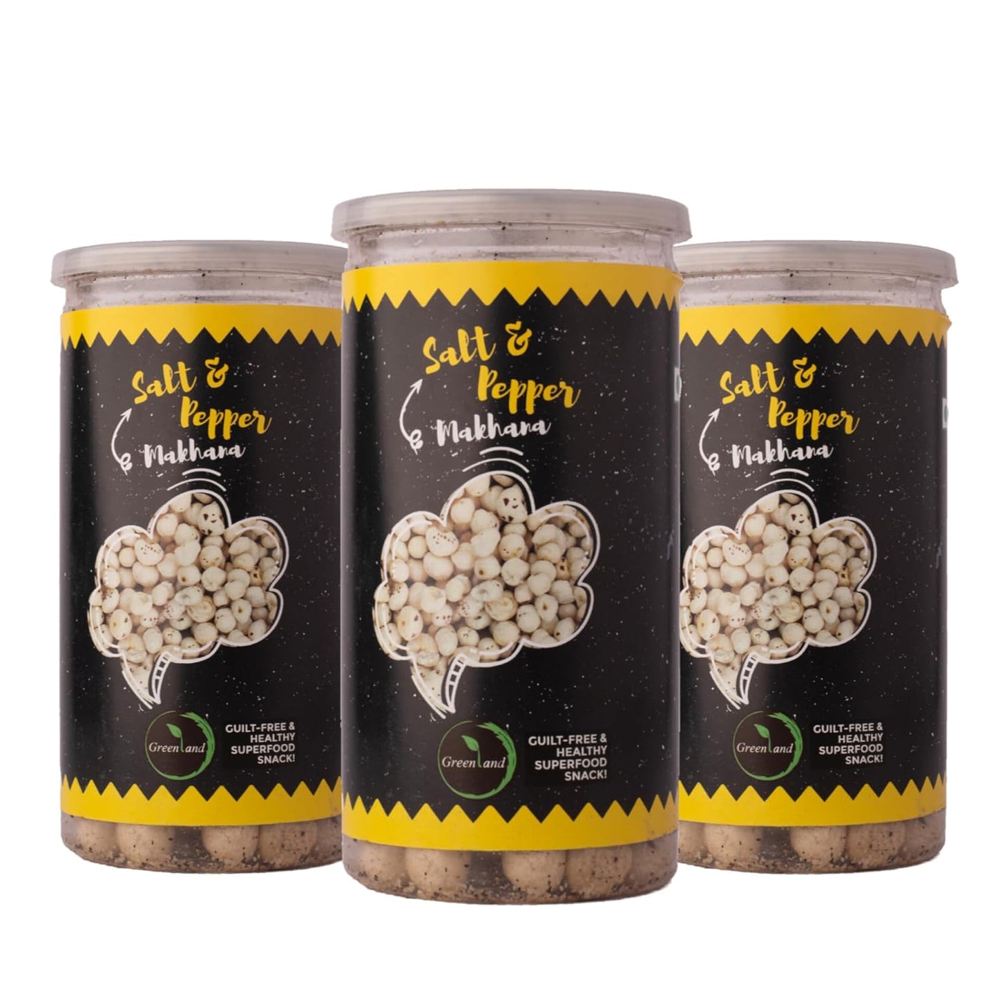 GREENLAND SALT AND PEPPER MAKHANA 75GM