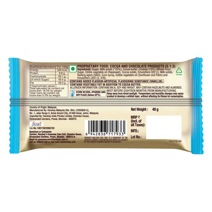 HERSHEYS COOKIES AND CREAM BAR 38 GM
