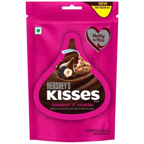 HERSHEYS KISSES HAZELNUT N COOKIES 33.6G