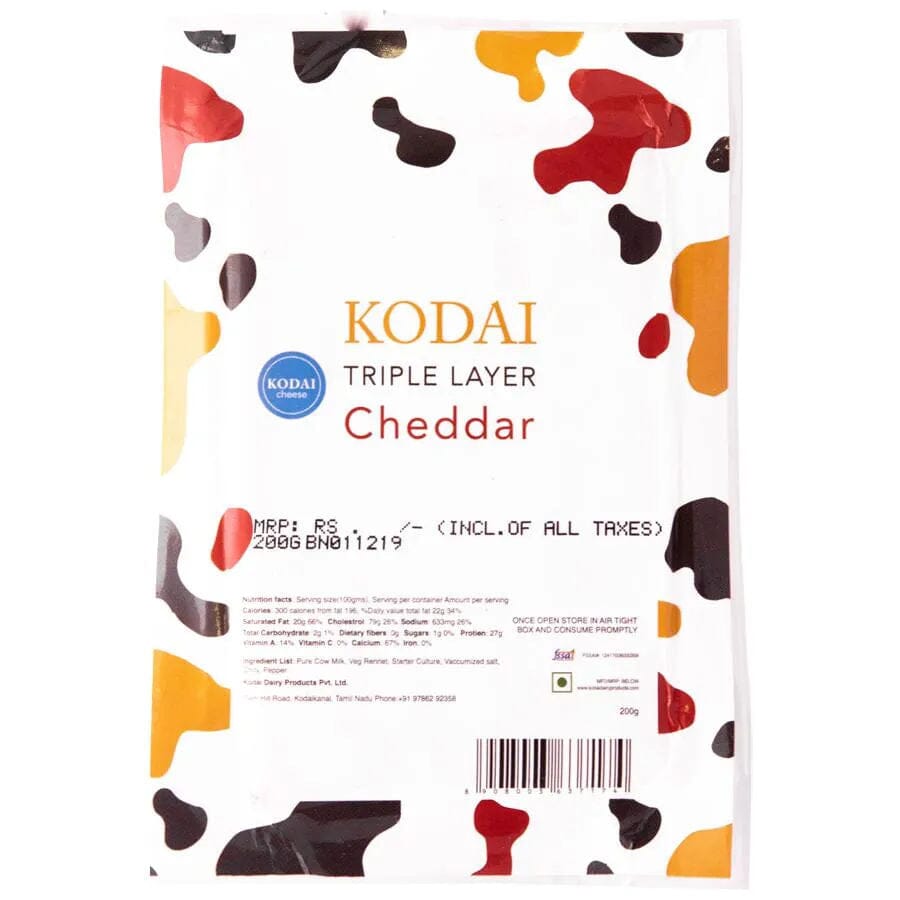 KODAI CHEDDAR 200 GM