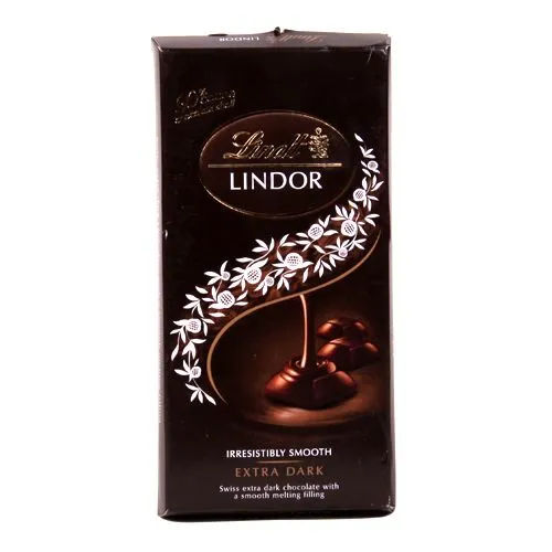 LINDT LINDOR EXTRA DARK SLAB 100GM