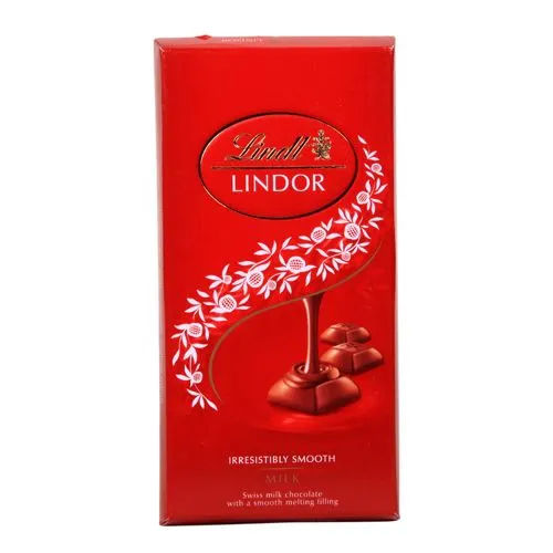 LINDT LINDOR MILK SLAB 100GM