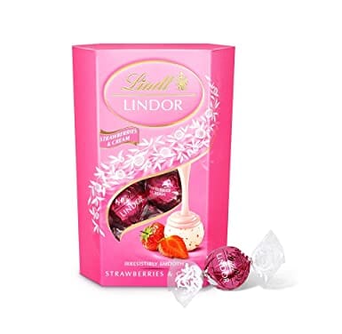 LINDT LINDOR STRAWBERRIES CREAM 200 GM