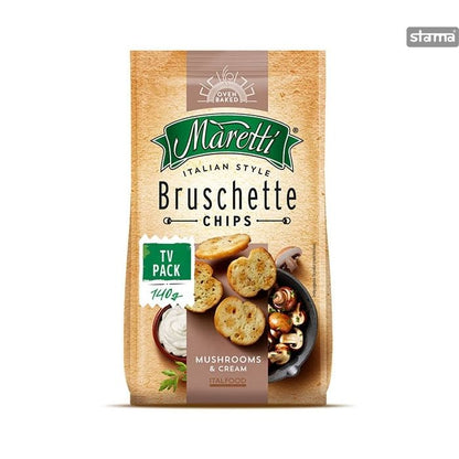 MARETTI BRUSCHETTE CHIPS MUSHROOM AND CREAM 70GM