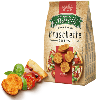 MARETTI BRUSCHETTE CHIPS PIZZA 70GMS