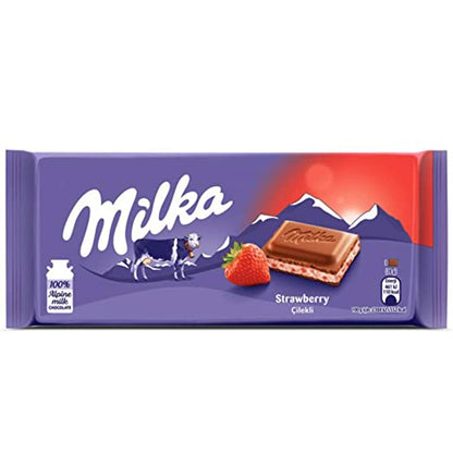 MILKA STRAWBERRY 100 GM