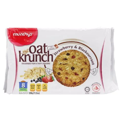 MUNCHYS OAT KRUNCH STRAWBERRY BLACK CURRENT 208G