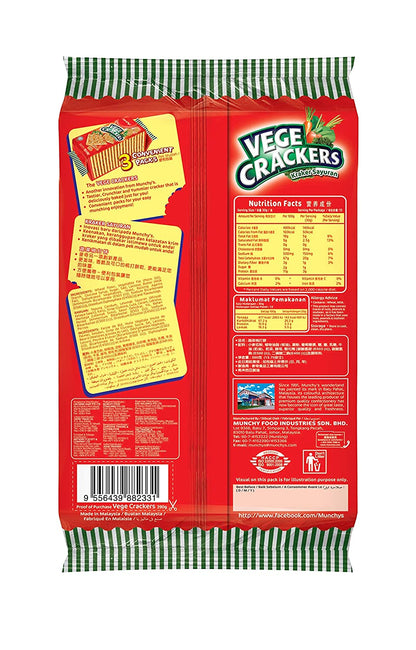 MUNCHYS VEG CRACKER 300GMS