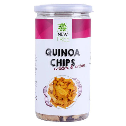 NEW TREE QUINOA CHIPS CREAM AND ONION 150GM