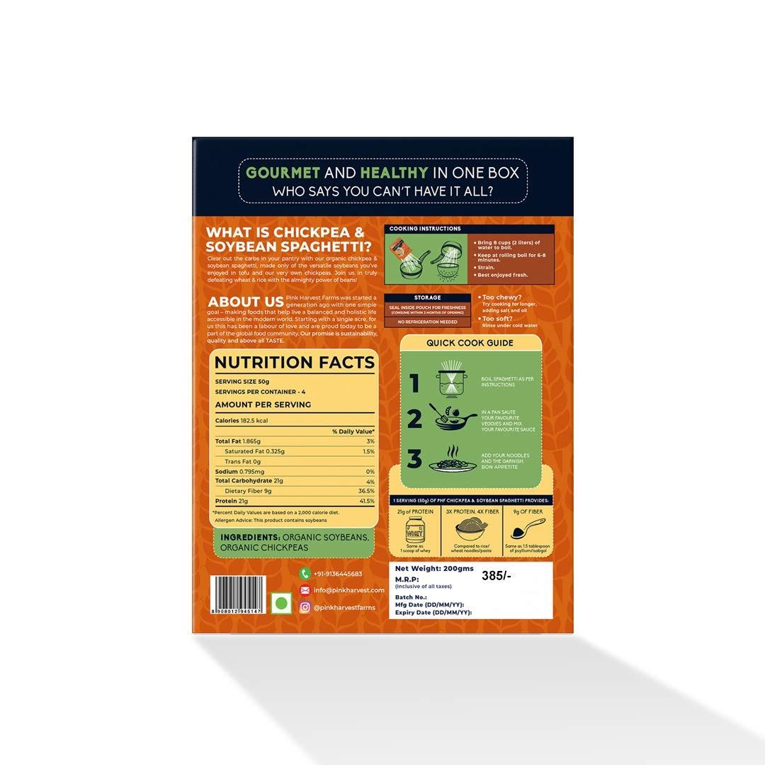 PINK HARVEST GLUTEN FREE CHICKPEA SOYBEAN 200 GM