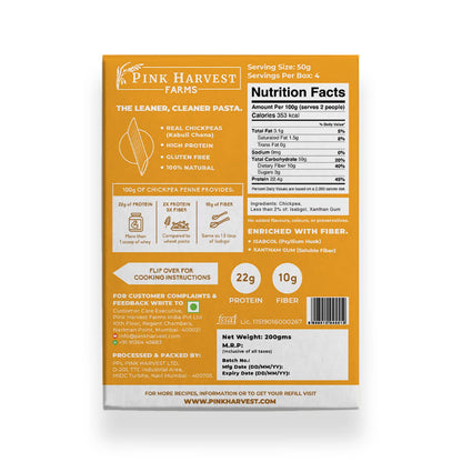 PINK HARVEST GLUTEN FREE CHIKPEA PENNE 200 GM