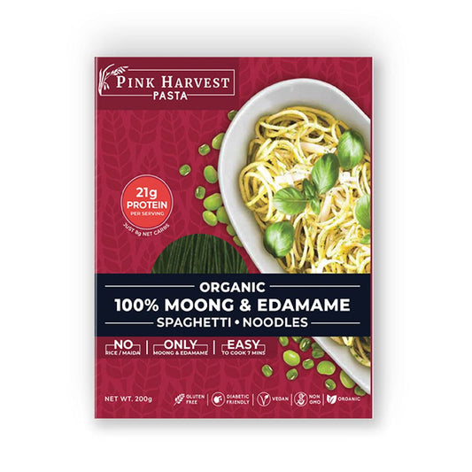 PINK HARVEST GLUTEN FREE MOONG EDAMAME SPAGHETTI 200 GM