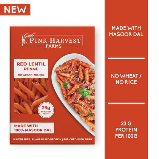 PINK HARVEST GLUTEN FREE RED LENTIL PENNE 200 GM