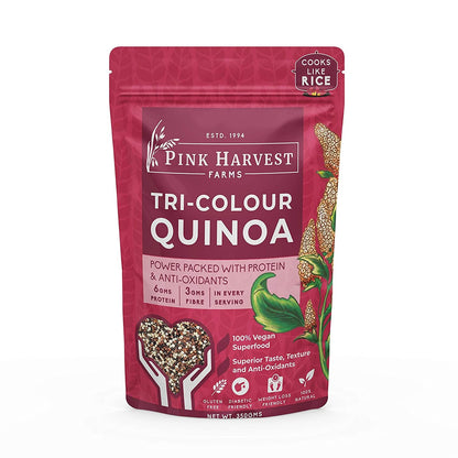 PINK HARVEST GLUTEN FREE TRI-COLOUR QUINOA 100 GM