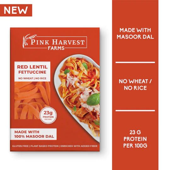 PINK HARVEST RED LENTIL FETTUCCINE 200G