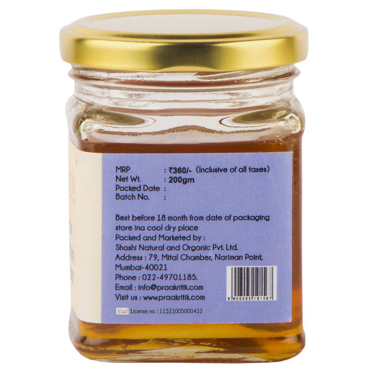 PRAAKRITIK ADIVASI HONEY 200GM