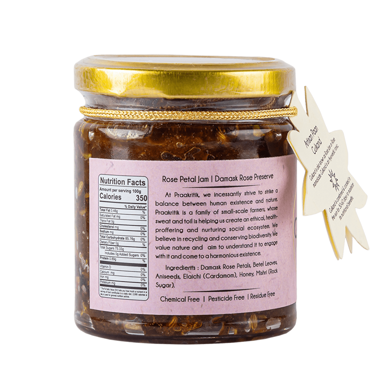 PRAAKRITIK GULKAND NATURAL PAAN 250 GM