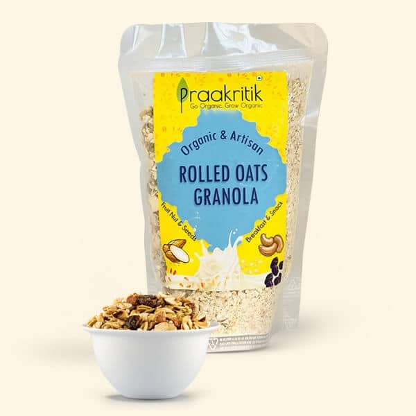 PRAAKRITIK ROLLED OATS GRANOLA 300 GM