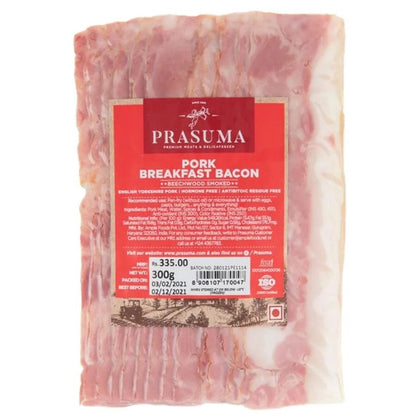 PRASUMA PORK COOKED BREAKFAST BACON 300 GM