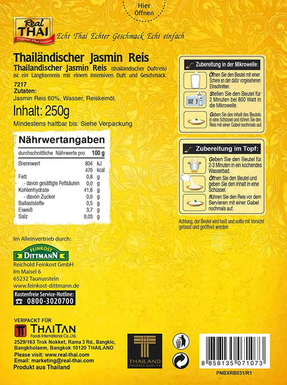 REAL THAI JASMINE RICE 250 GM