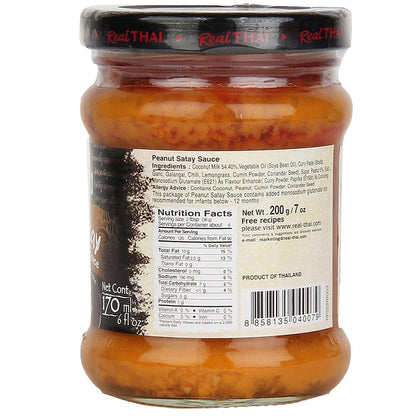 REAL THAI PEANUT SATAY SAUCE 170ML