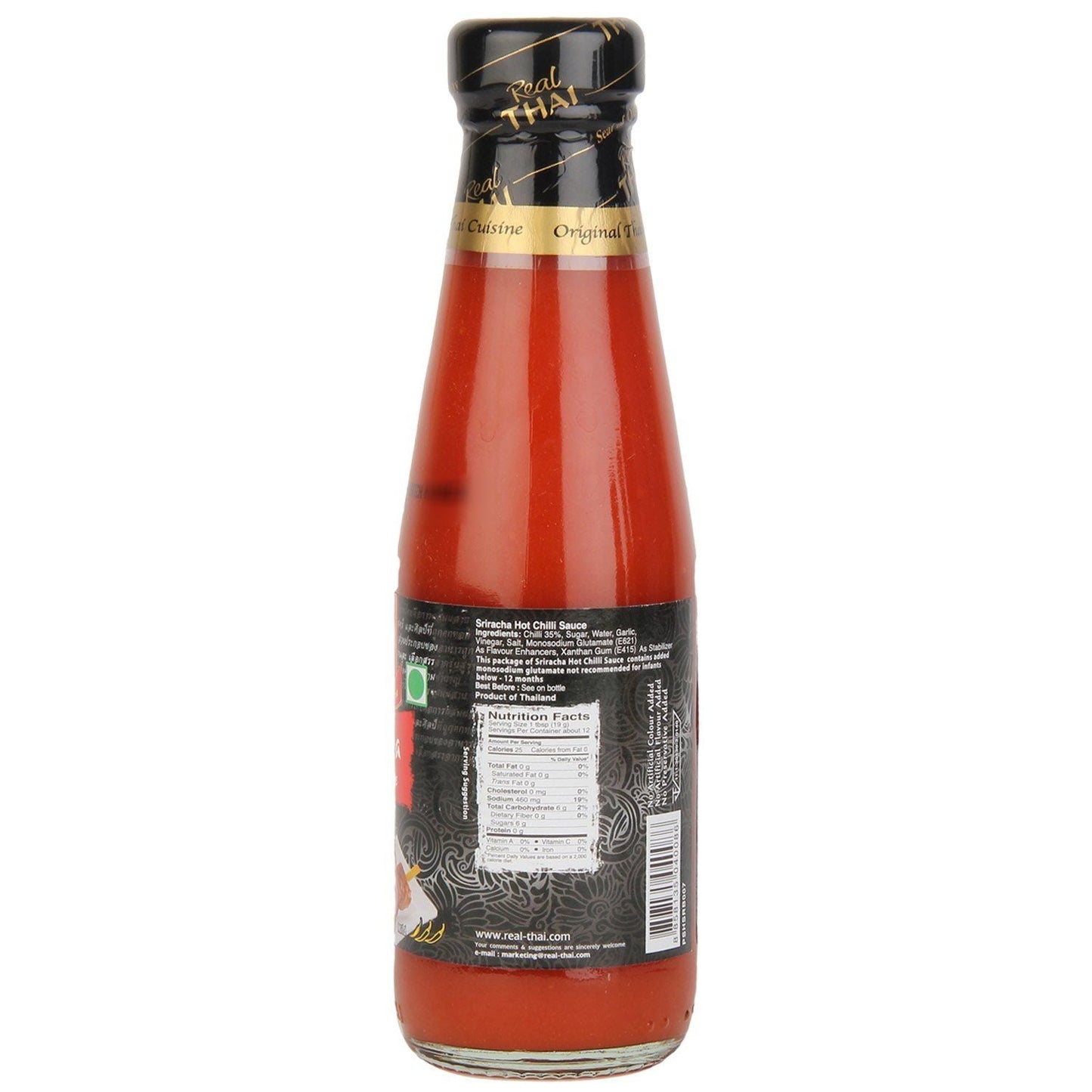 REAL THAI SRIRACHA CHILLI SAUCE 180GM