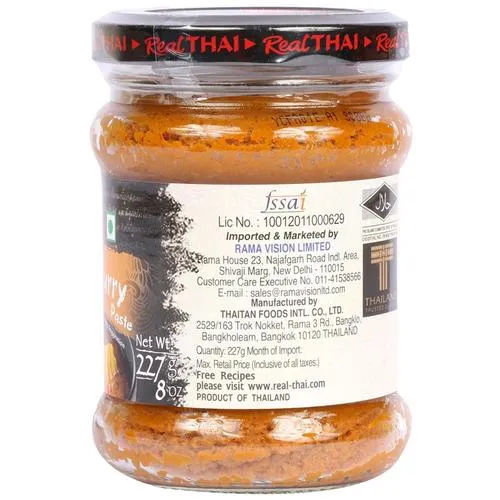 Thai and true store yellow curry paste