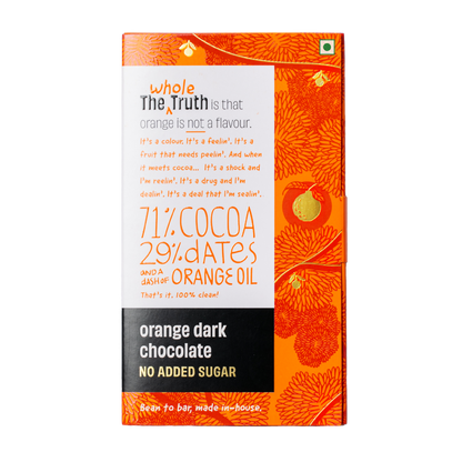 THE WHOLE TRUTH ORANGE DARK CHOCOLATE SF 80G