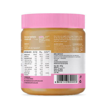 THE WHOLE TRUTH UNSWEETENED PEANUT BUTTER CRUNCHY 325 GM