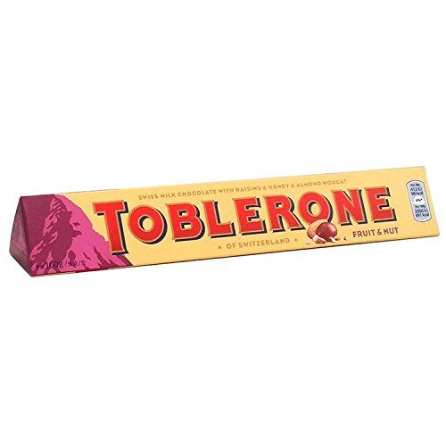 TOBLERONE FRUIT AND NUT 100 GM