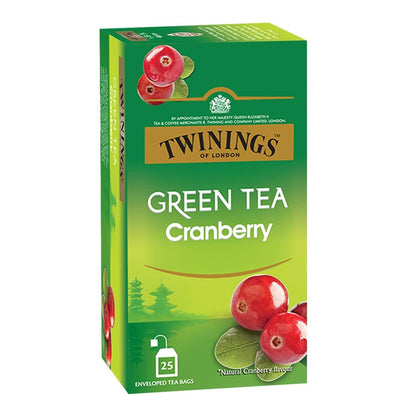 TWININGS GREEN TEA CRANBERRY 50 GM