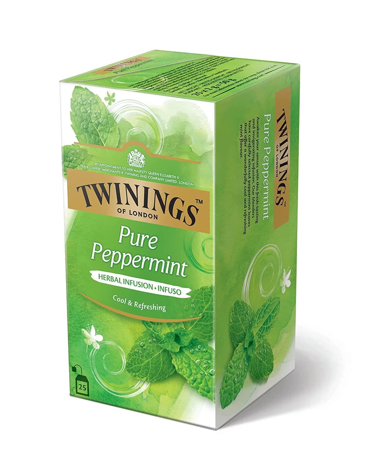 TWININGS GREEN TEA PURE PEPPERMINT 50 GM