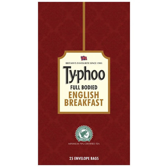 TYPHOO FULL BODIED ENGLISH BREAKFAST 25 TEA BAGS